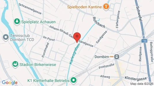 Apartments for rent i Dornbirn - kort over placeringen