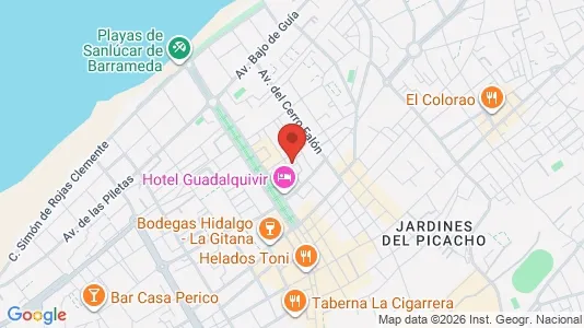 Apartments for rent i Sanlúcar de Barrameda - kort over placeringen