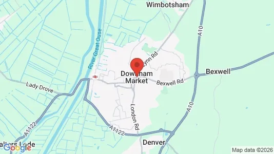 Apartments for rent i Downham Market - Norfolk - kort over placeringen