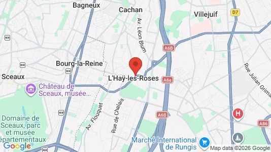 Rooms for rent i L'Haÿ-les-Roses - kort over placeringen