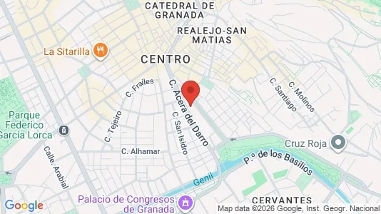 Apartments for rent i Granada - kort over placeringen