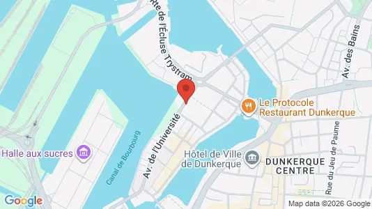 Apartments for rent i Dunkerque - kort over placeringen