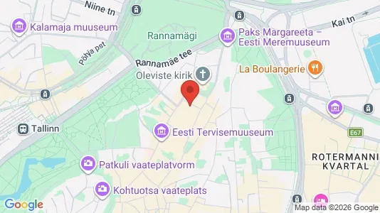 Apartments for rent i Tallinn Kesklinna - kort over placeringen