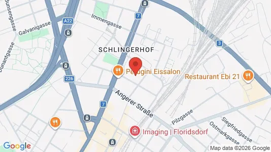 Apartments for rent i Vienna Floridsdorf - kort over placeringen