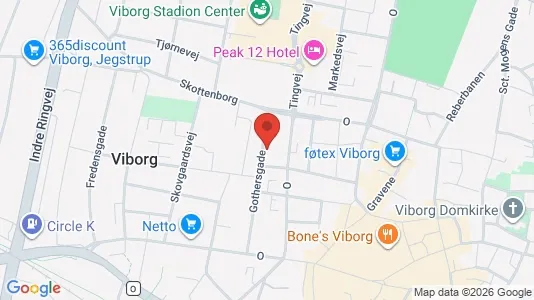 Apartments for rent i Viborg - kort over placeringen