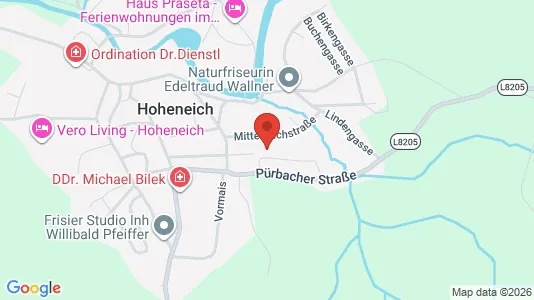 Apartments for rent i Hoheneich - kort over placeringen