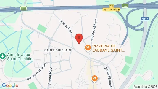 Apartments for rent i Saint-Ghislain - kort over placeringen