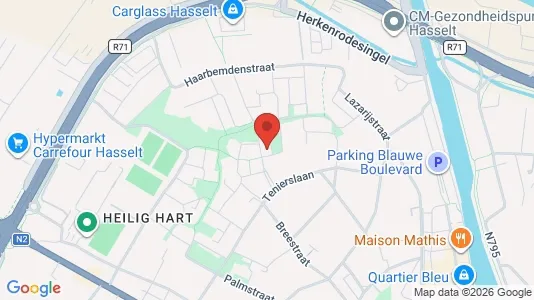 Apartments for rent i Hasselt - kort over placeringen
