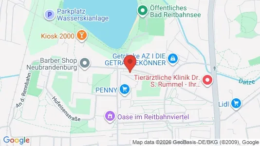 Apartments for rent i Mecklenburgische Seenplatte - kort over placeringen