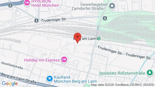 Apartments for rent i Munich Berg am Laim - kort over placeringen