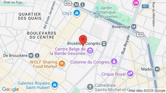 Apartments for rent i Stad Brussel - kort over placeringen