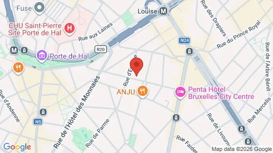 Apartments for rent i Brussels Sint-Gillis - kort over placeringen