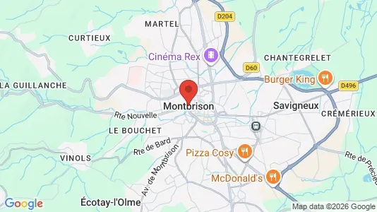 Houses for rent i Montbrison - kort over placeringen