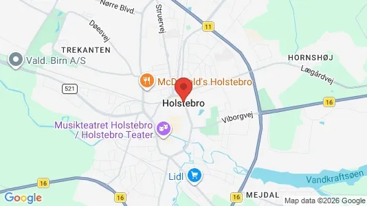 Houses for rent i Holstebro - kort over placeringen