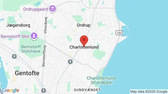 Houses for rent i Charlottenlund - kort over placeringen