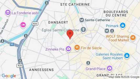 Apartments for rent i Stad Brussel - kort over placeringen