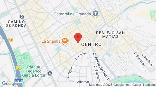 Apartments for rent i Granada - kort over placeringen