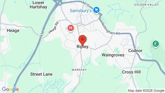 Apartments for rent i Ripley - Derbyshire - kort over placeringen