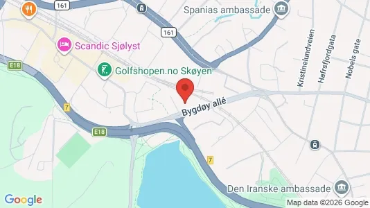 Apartments for rent i Oslo Frogner - kort over placeringen