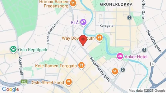 Rooms for rent i Oslo Grünerløkka - kort over placeringen