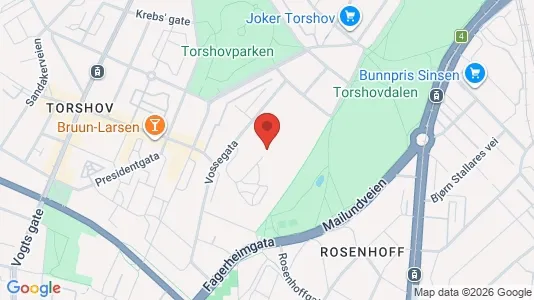 Rooms for rent i Oslo Sagene - kort over placeringen