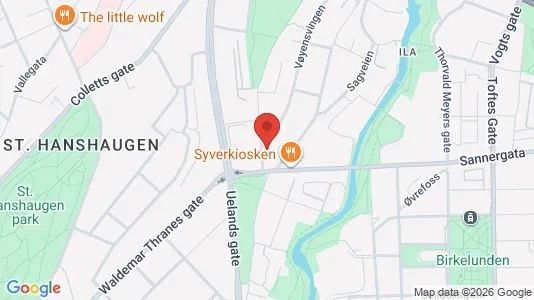 Rooms for rent i Oslo Sagene - kort over placeringen