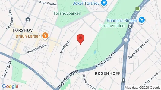 Rooms for rent i Oslo Sagene - kort over placeringen
