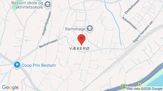 Rooms for rent i Oslo Ullern - kort over placeringen