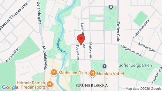 Apartments for rent i Oslo Grünerløkka - kort over placeringen