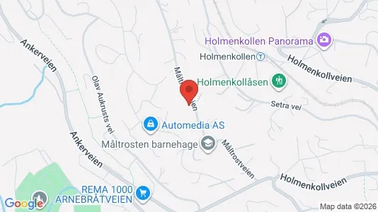 Rooms for rent i Oslo Vestre Aker - kort over placeringen