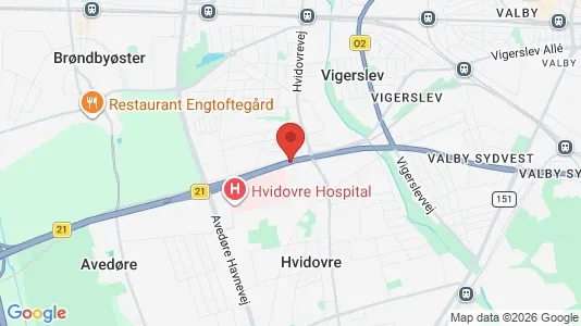 Houses for rent i Hvidovre - kort over placeringen