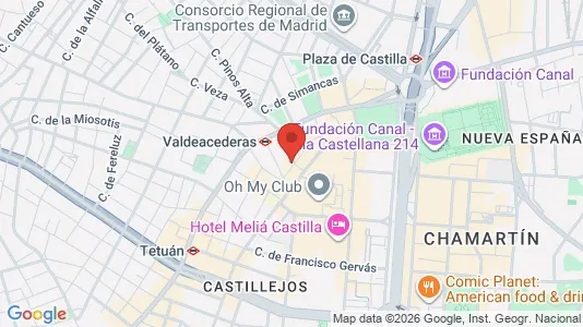 Apartments for rent i Madrid Centro - kort over placeringen