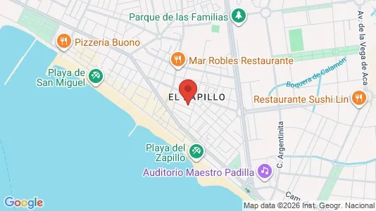 Apartments for rent i Almería - kort over placeringen