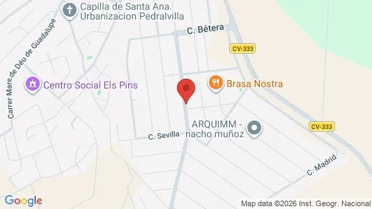Apartments for rent i Bétera - kort over placeringen