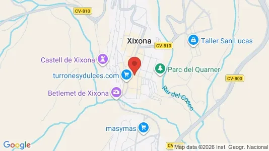 Apartments for rent i Jijona/Xixona - kort over placeringen