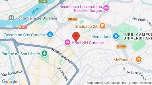 Rooms for rent i Ourense - kort over placeringen