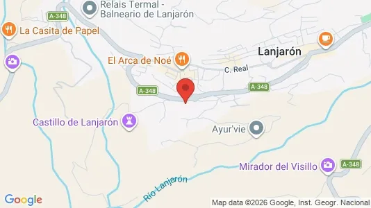 Apartments for rent i Lanjarón - kort over placeringen