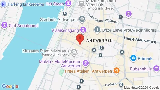 Apartments for rent i Stad Antwerp - kort over placeringen