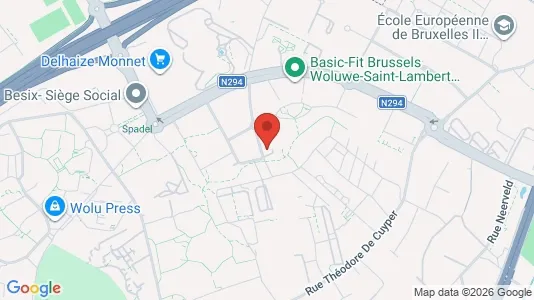 Apartments for rent i Brussels Sint-Lambrechts-Woluwe - kort over placeringen