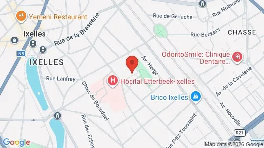 Apartments for rent i Brussels Elsene - kort over placeringen
