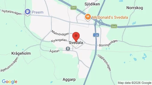 Houses for rent i Svedala - kort over placeringen