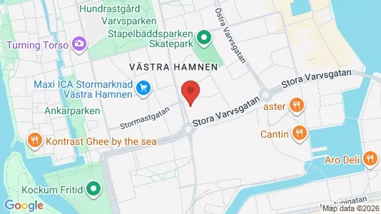 Apartments for rent i Malmö City - kort over placeringen