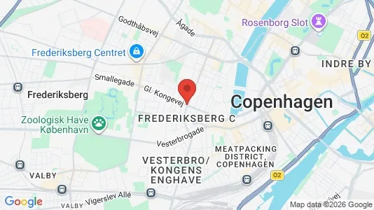Rooms for rent i Frederiksberg C - kort over placeringen