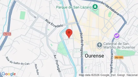 Apartments for rent i Ourense - kort over placeringen