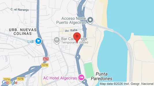 Apartments for rent i Algeciras - kort over placeringen