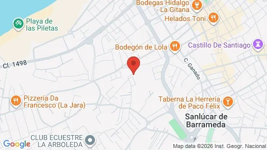 Apartments for rent i Sanlúcar de Barrameda - kort over placeringen