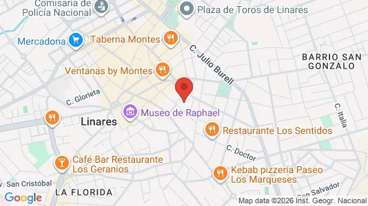 Apartments for rent i Linares - kort over placeringen