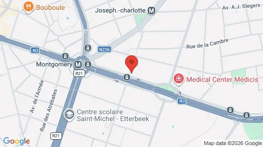 Apartments for rent i Brussels Sint-Pieters-Woluwe - kort over placeringen