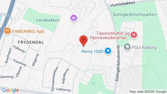 Apartments for rent i Aalborg Center - kort over placeringen