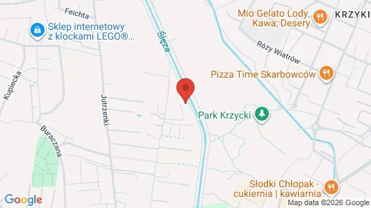 Rooms for rent i Wrocław - kort over placeringen